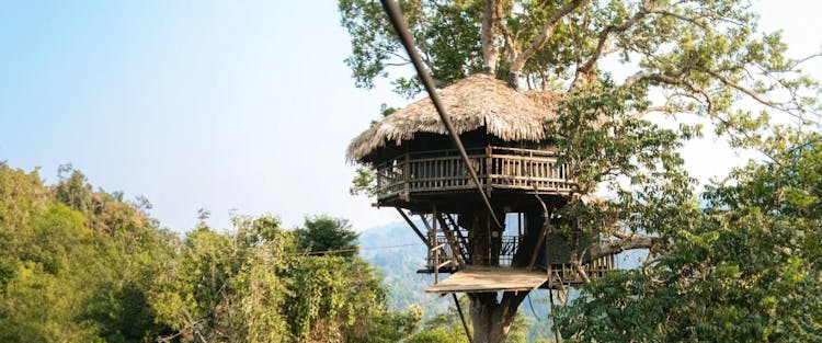 This Tree House Hotel is Accessible Only by Ziplines and Surrounded by Monkeys
